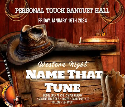 Western Name That Tune at Personal Touch Banquet Hall